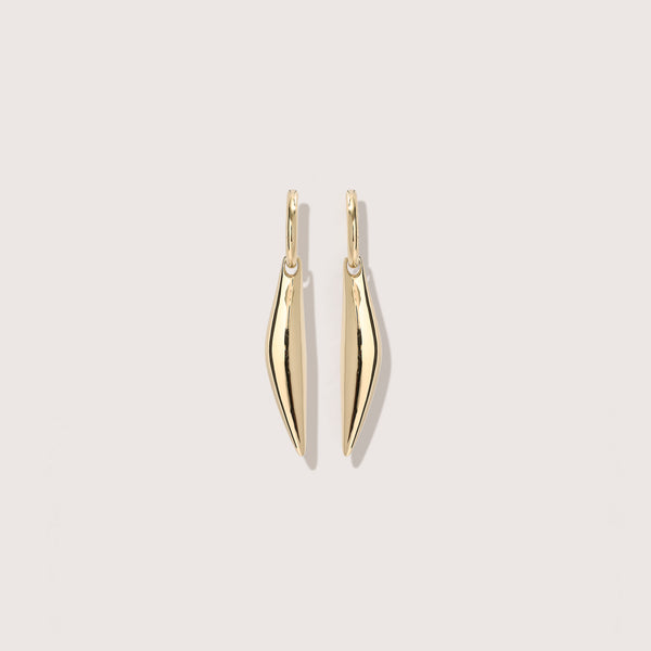 otiumberg Cinder Drop Earrings 14kt Gold Vermeil