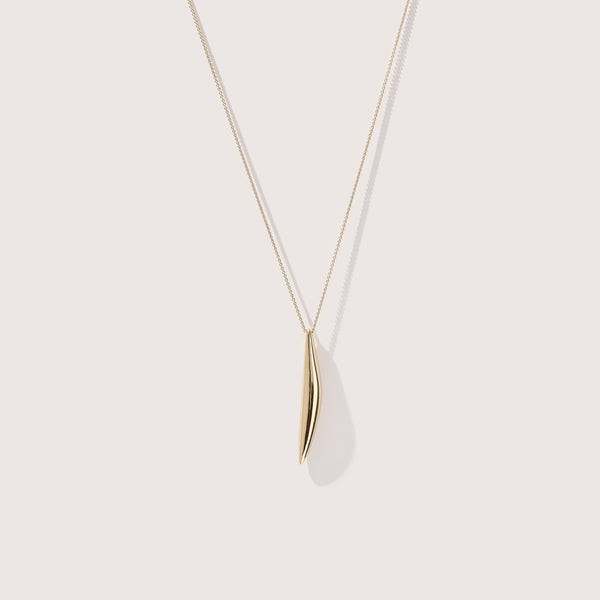 otiumberg Cinder Drop Necklace 14kt Gold Vermeil