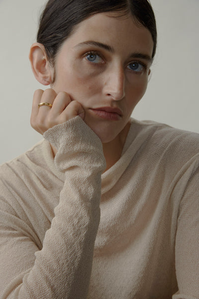 Otiumberg Classic Ridged Ring 14kt Gold Vermeil