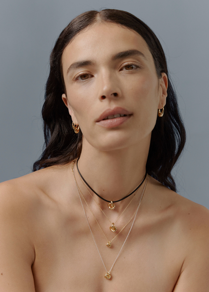 Otiumberg Cord Knot Necklace 14kt Gold Vermeil