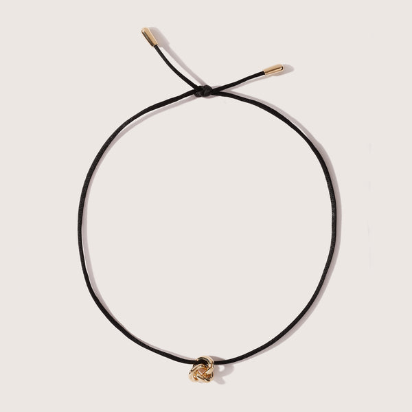 otiumberg Cord Knot Necklace 14kt Gold Vermeil