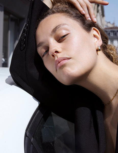 Otiumberg Delta Hoops 14kt Gold Vermeil