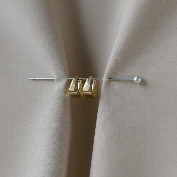 Otiumberg Delta Hoops 14kt Gold Vermeil