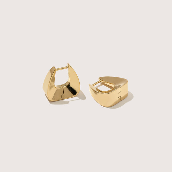 otiumberg Delta Hoops 14kt Gold Vermeil