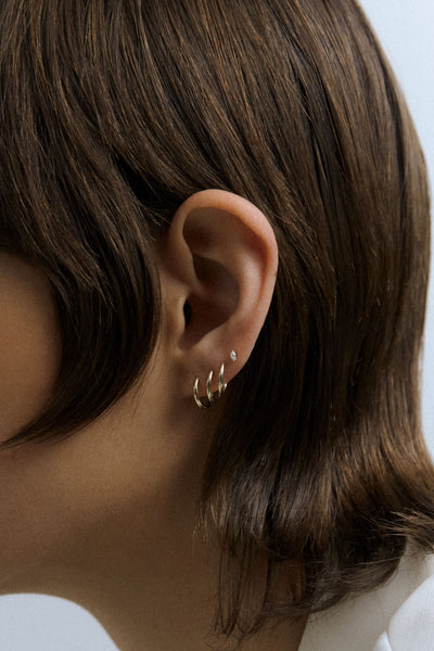 Otiumberg Diamond Marquise Studs 9kt Solid Gold