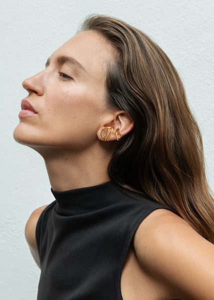 Otiumberg Double Ear Cuff 14kt Gold Vermeil