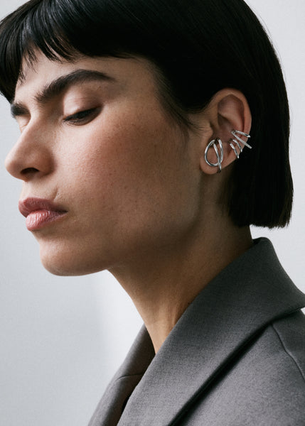 Otiumberg Double Ear Cuff Sterling Silver