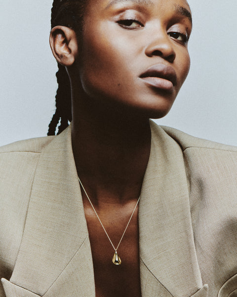 Otiumberg Fluid Pebble Necklace 14kt Gold Vermeil