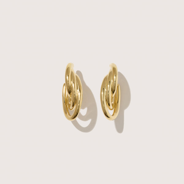 Otiumberg Gathered Sonder Hoops 14kt Gold Vermeil