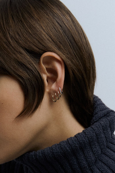 Otiumberg Gold Diamond Huggies 9kt Solid Gold