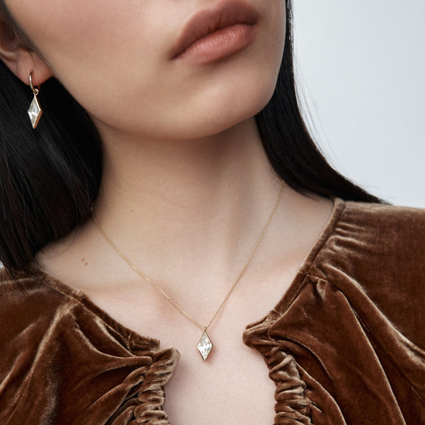 Otiumberg Kite Quartz Set 14kt Gold Vermeil