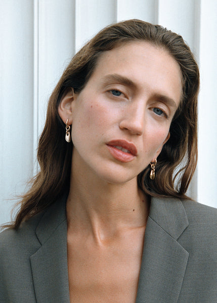 Otiumberg Lapillus Drop Earrings 14kt Gold Vermeil