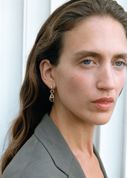 Otiumberg Lapillus Drop Earrings 14kt Gold Vermeil