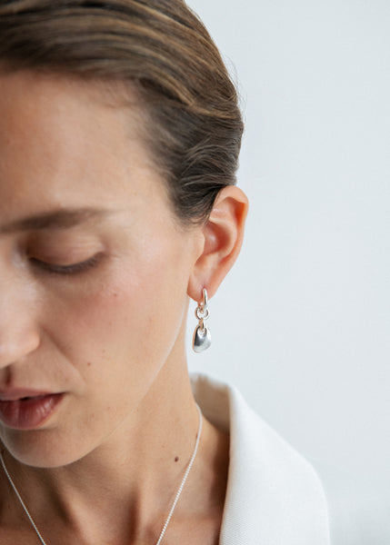 Otiumberg Lapillus Drop Earrings Sterling Silver