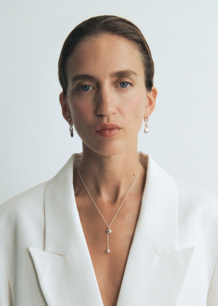 Otiumberg Lapillus Drop Earrings Sterling Silver