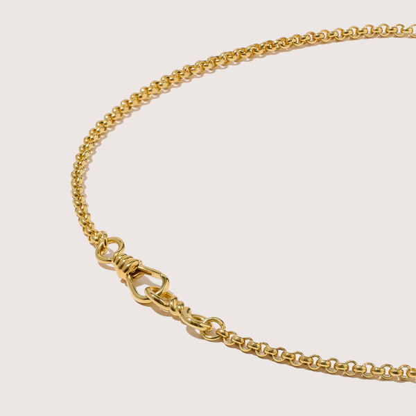 otiumberg Locked Necklace 14kt Gold Vermeil