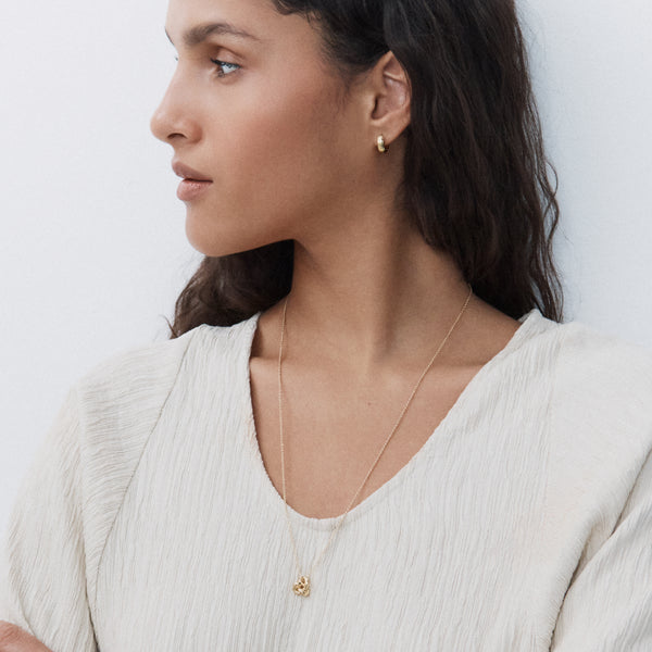 Otiumberg Long Knot Necklace 14kt Gold Vermeil