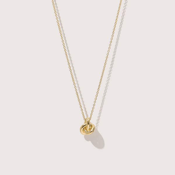 otiumberg Long Knot Necklace 14kt Gold Vermeil