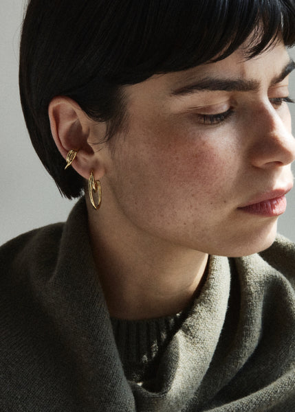 Otiumberg Loom Ear Cuff 14kt Gold Vermeil