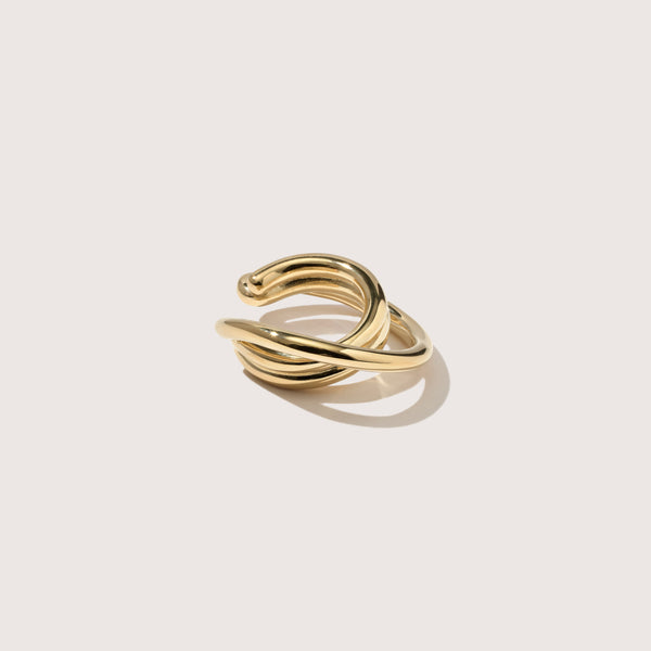 Otiumberg Loom Ear Cuff 14kt Gold Vermeil