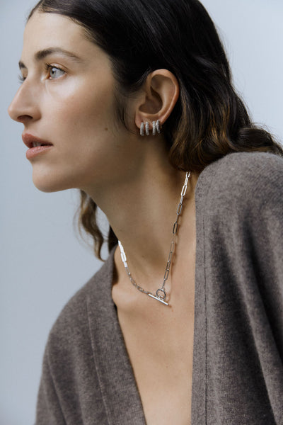 Otiumberg Love Link Necklace Sterling Silver