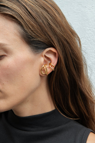 Otiumberg Lower Lobe Ear Cuff 14kt Gold Vermeil