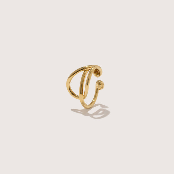 otiumberg Lower Lobe Ear Cuff 14kt Gold Vermeil
