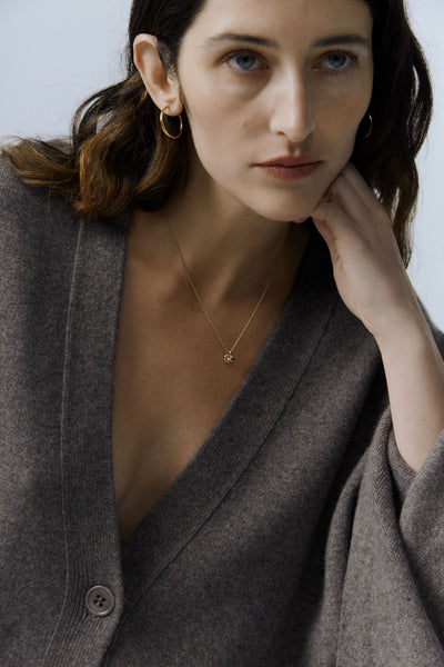 Otiumberg Mini Knot Necklace 14kt Gold Vermeil