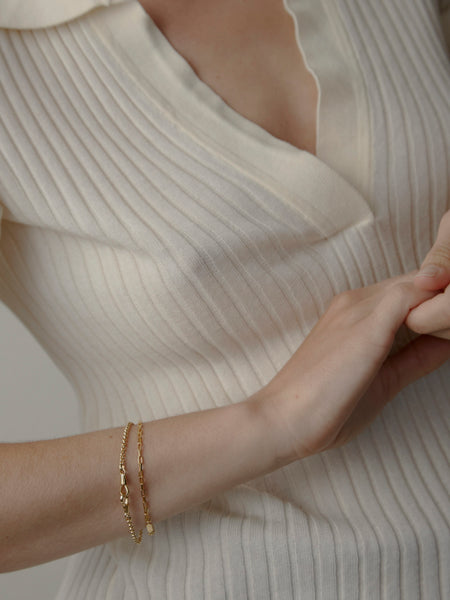 Otiumberg Mini Locked Bracelet 14kt Gold Vermeil