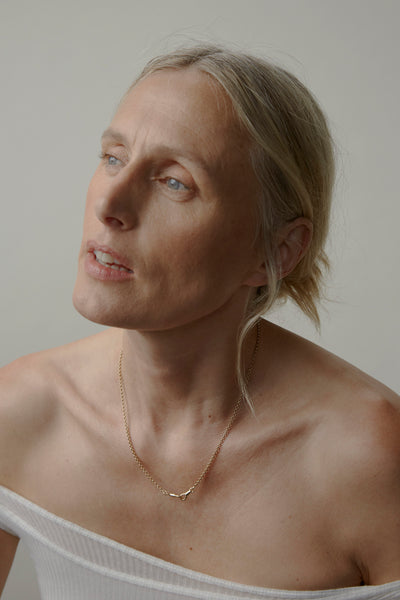 Otiumberg Mini Locked Necklace 14kt Gold Vermeil