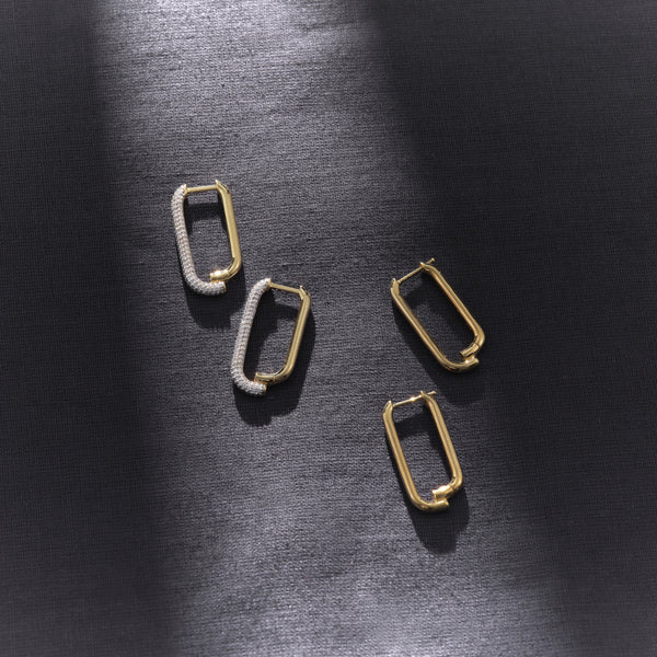 Otiumberg Mosaic Hoops 14kt Gold Vermeil
