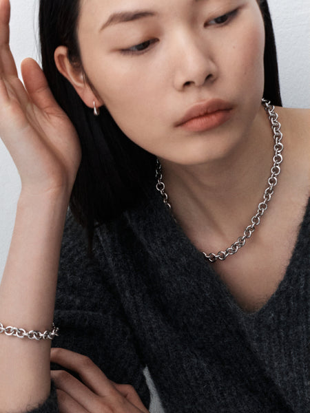 Otiumberg Orbis Chain Necklace Sterling Silver