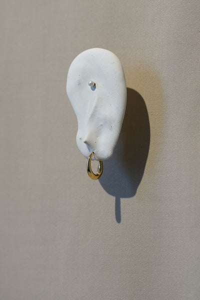 Otiumberg Oval Hoop Earrings 14kt Gold Vermeil