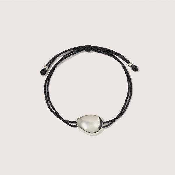 otiumberg Pebble Cord Bracelet Sterling Silver