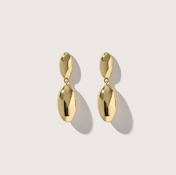 otiumberg Pebble Drop Earrings 14kt Gold Vermeil