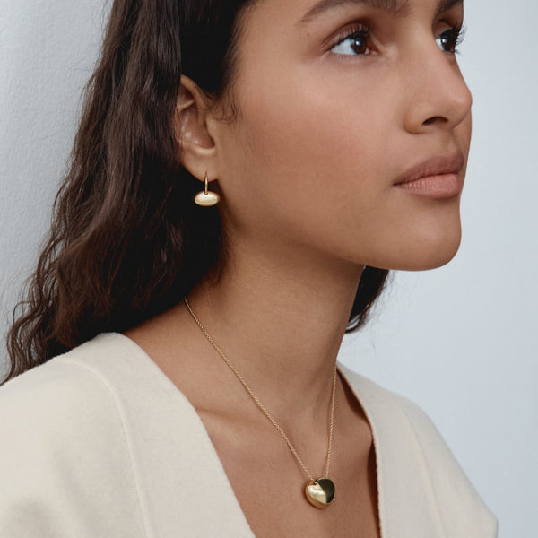 Otiumberg Pebble Hoops 14kt Gold Vermeil