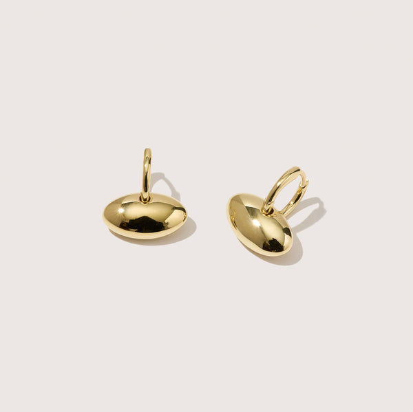 otiumberg Pebble Hoops 14kt Gold Vermeil
