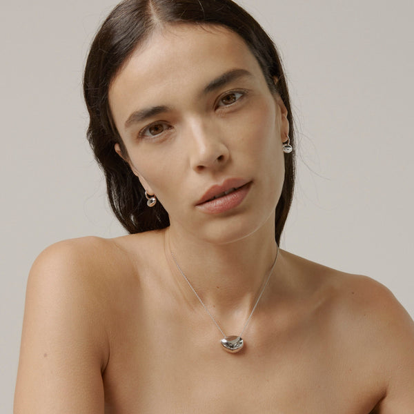 Otiumberg Pebble Hoops Sterling Silver