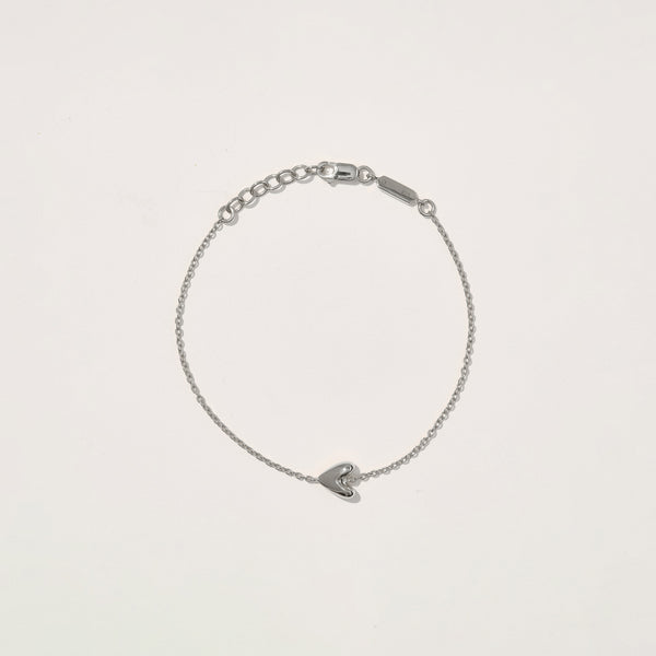 otiumberg Roscida Heart Bracelet Sterling Silver