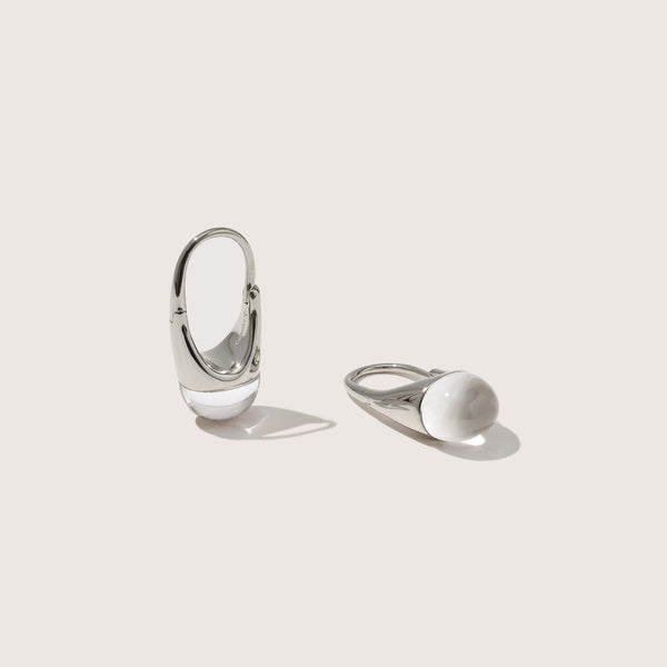 otiumberg Roscida Quartz Earrings Sterling Silver