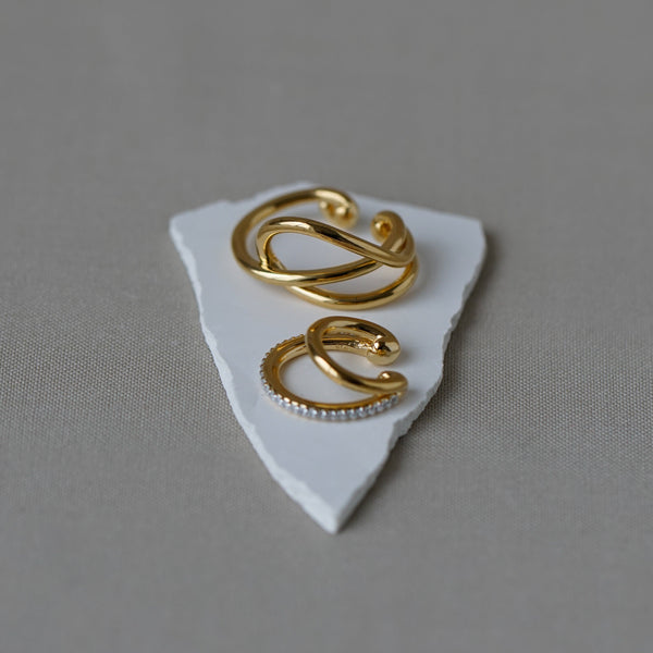 Otiumberg Signature Ear Cuff Set 14kt Gold Vermeil