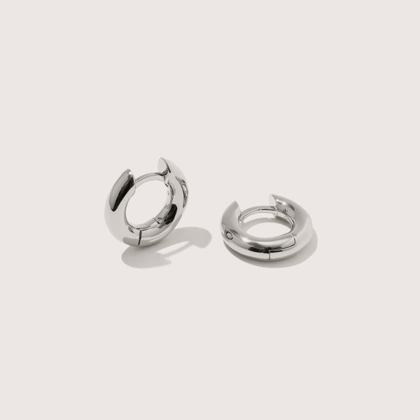 otiumberg Small Chunky Hoops Sterling Silver
