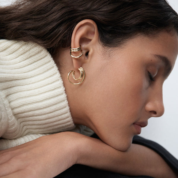 Otiumberg Sonder Hoops 14kt Gold Vermeil