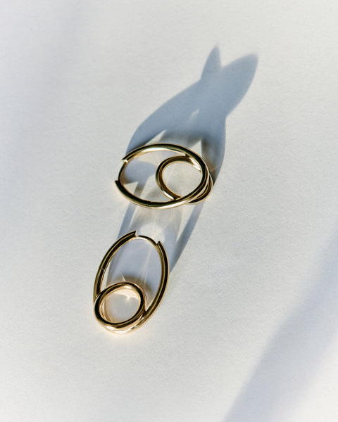 Otiumberg Spiralis Earrings 14kt Gold Vermeil