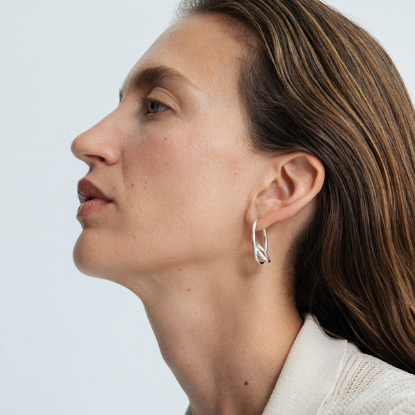 Otiumberg Spiralis Earrings Sterling Silver