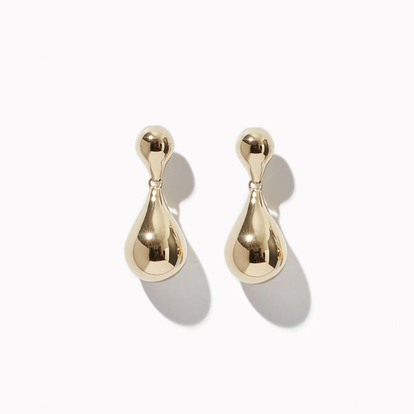 Otiumberg Stilla Duo Earrings 14kt Gold Vermeil