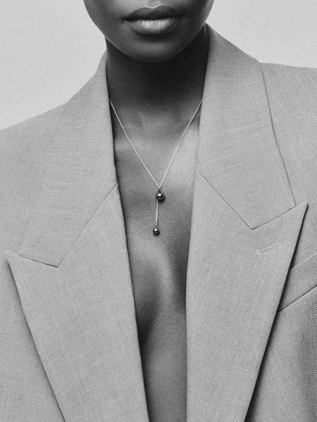 Otiumberg Stilla Lariat Necklace Sterling Silver