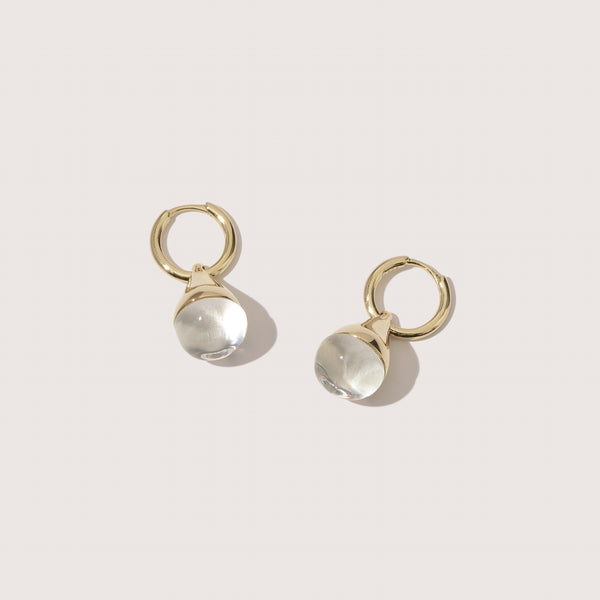 otiumberg Stilla Quartz Earrings 14kt Gold Vermeil