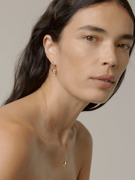 Otiumberg Stilla Quartz Necklace 14kt Gold Vermeil