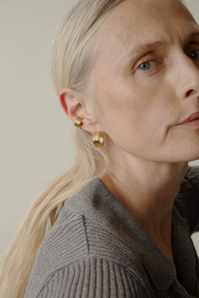 Otiumberg Stratis Hoops 14kt Gold Vermeil